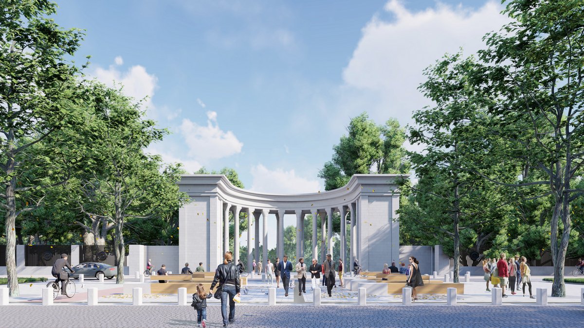 В Днепре проходит реконструкция улицы Яворницкого и площади Шевченко: как они будут выглядеть 4