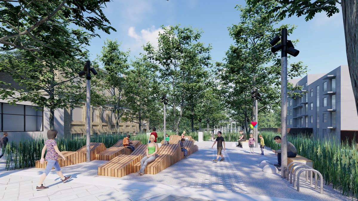 В Днепре проходит реконструкция улицы Яворницкого и площади Шевченко: как они будут выглядеть 11