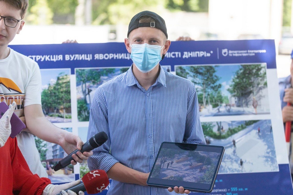 В Днепре проходит реконструкция улицы Яворницкого и площади Шевченко: как они будут выглядеть 13