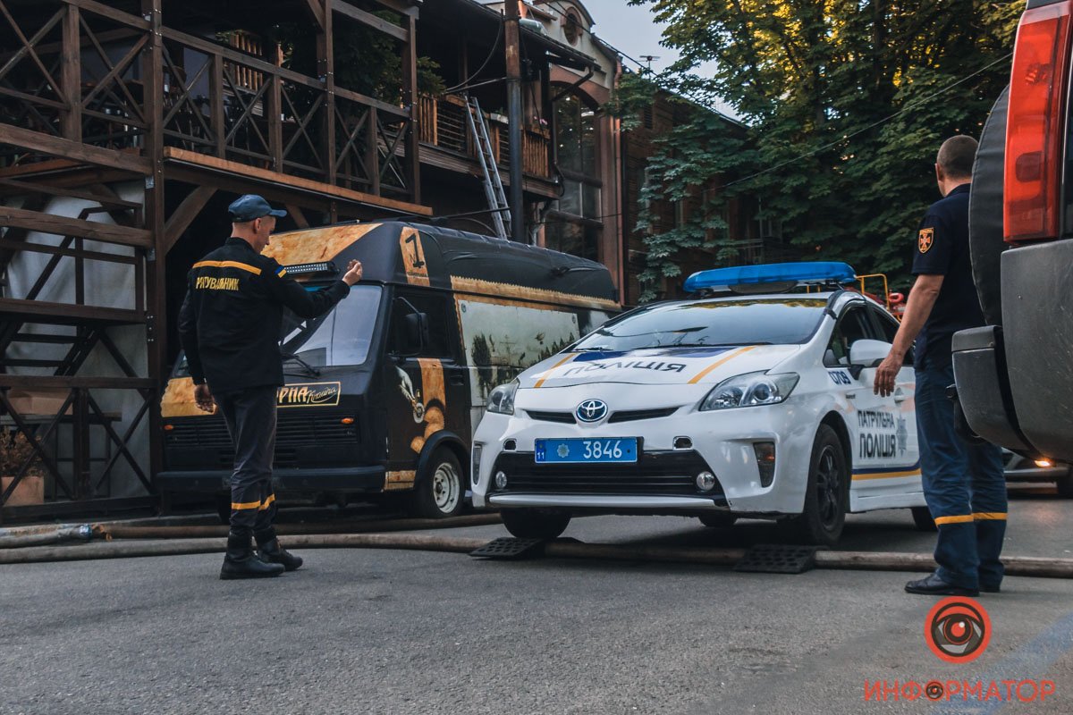 Задымление в кафе "Черчилль" в Днепре: посетители вышли до приезда спасателей 1