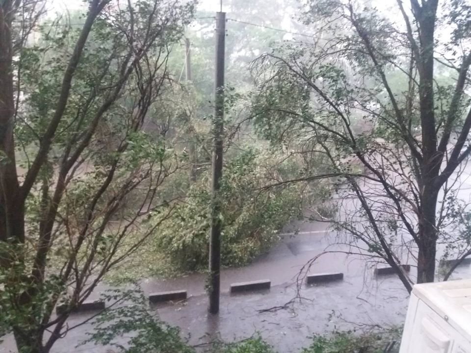 Дождь, град и порывы ветра: хроника непогоды в Днепре 3