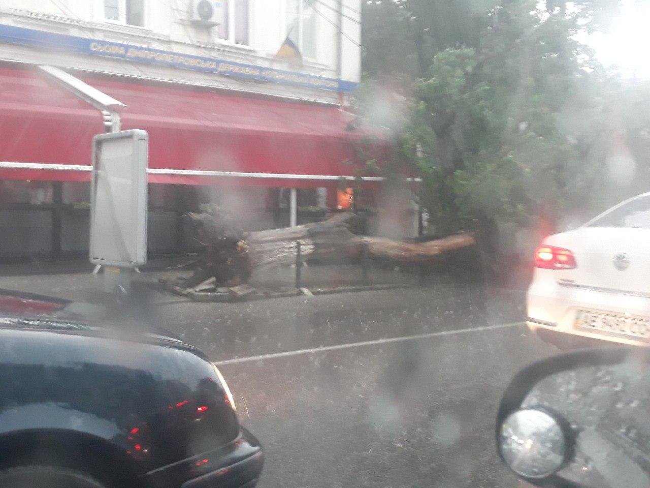 Дождь, град и порывы ветра: хроника непогоды в Днепре 9