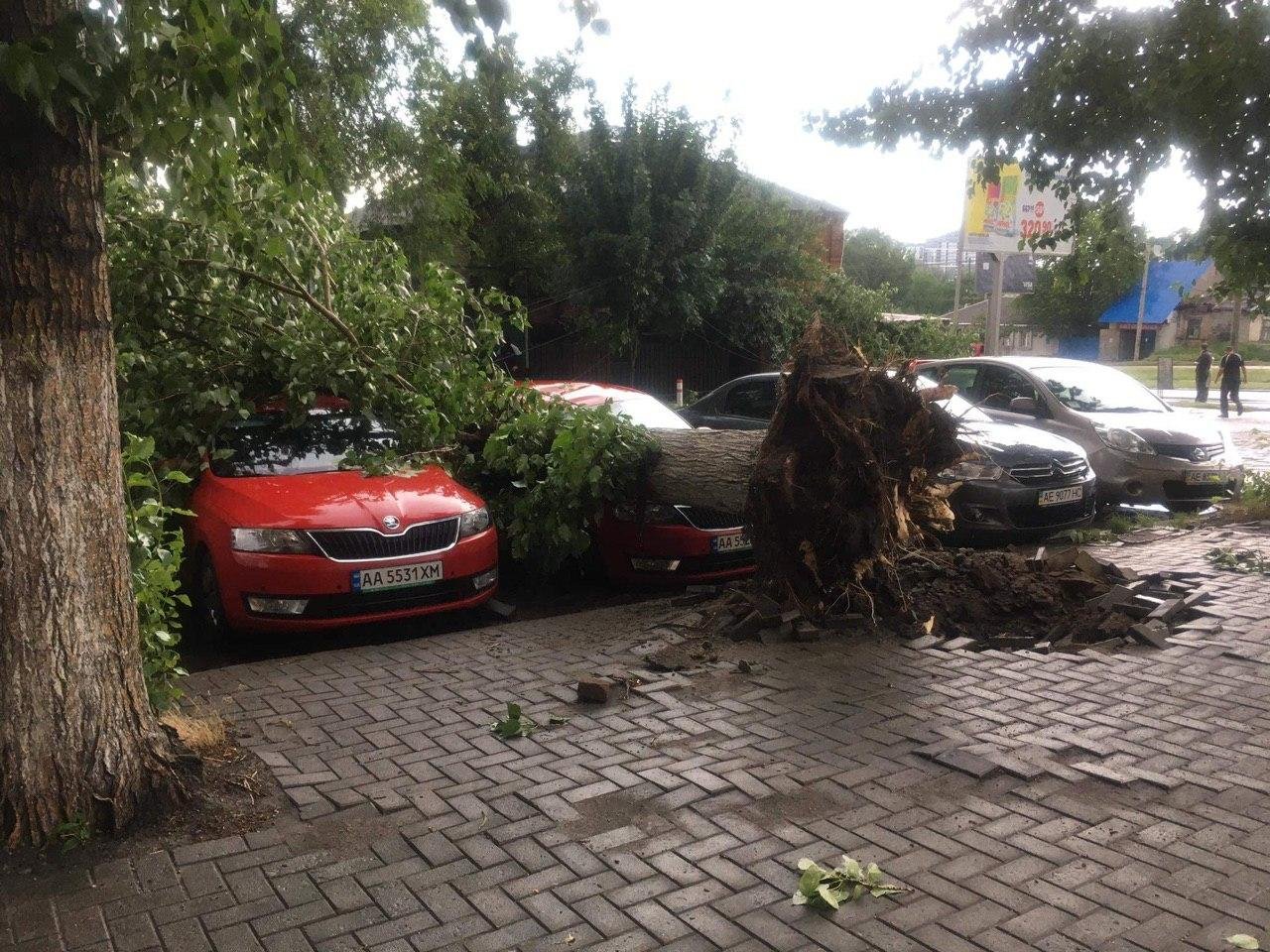 Дождь, град и порывы ветра: хроника непогоды в Днепре 15