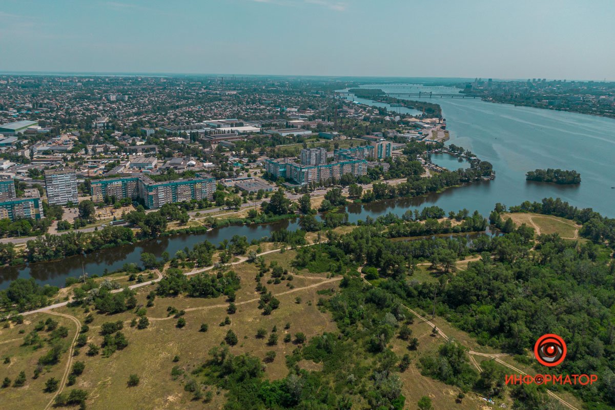 Как в Днепре выглядит бывший жилмассив Фрунзенский с высоты 14