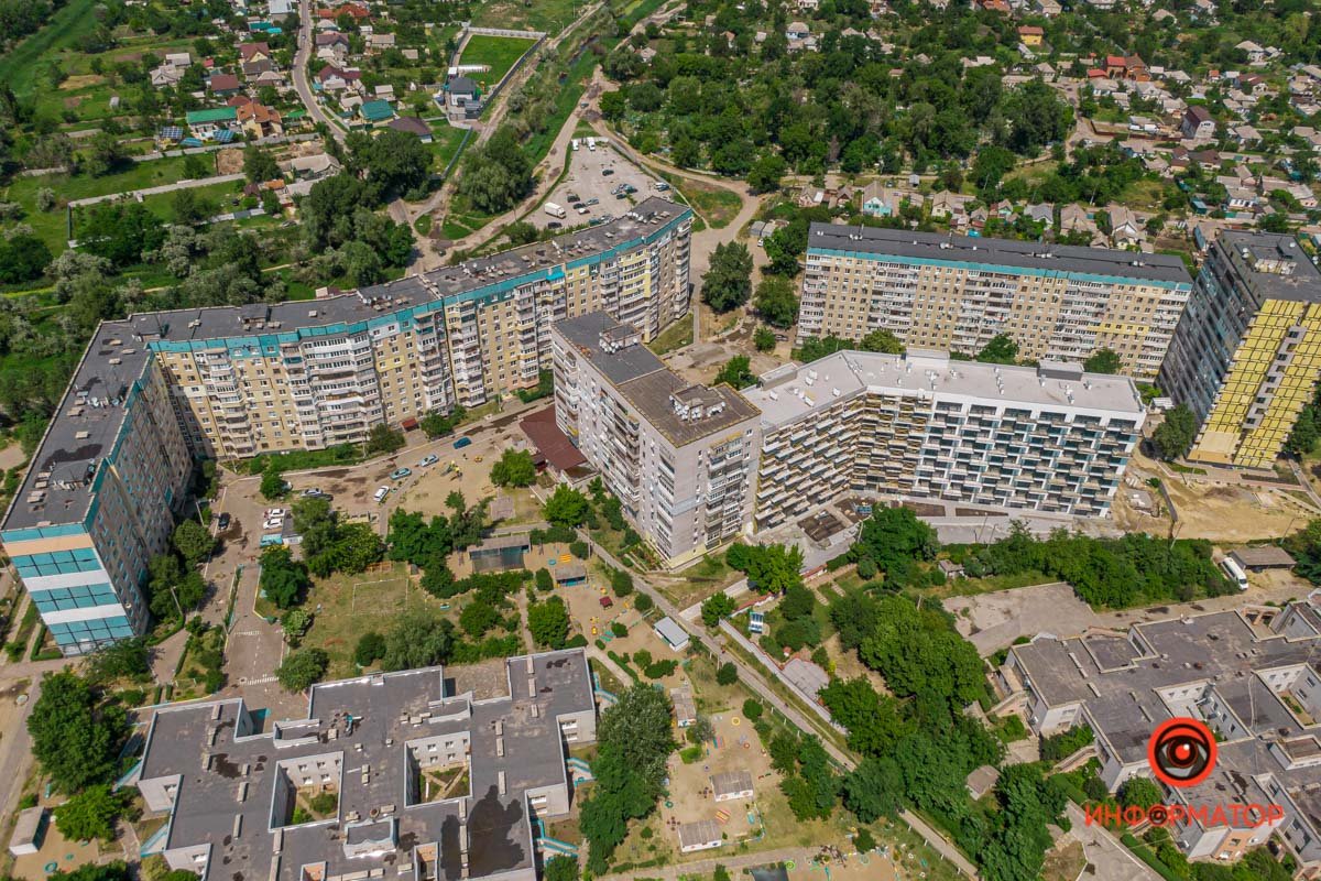 Как в Днепре выглядит бывший жилмассив Фрунзенский с высоты 23