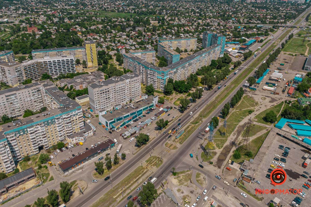 Как в Днепре выглядит бывший жилмассив Фрунзенский с высоты 26