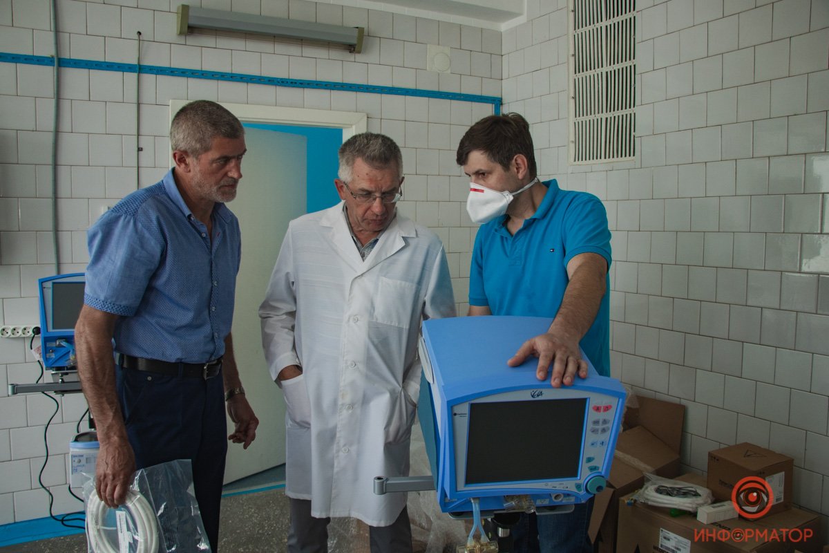 ИНТЕРПАЙП поставил 3 современных аппарата ИВЛ в больницу №8 в Днепре 12