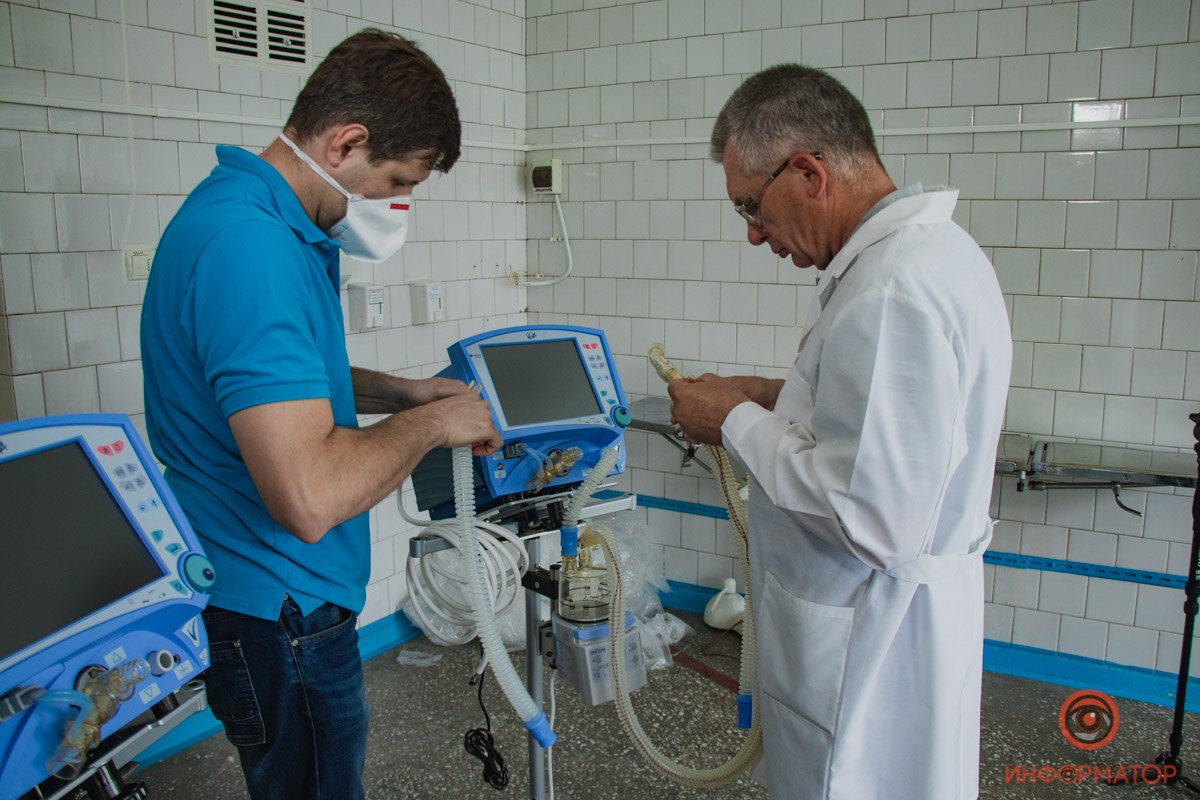 ИНТЕРПАЙП поставил 3 современных аппарата ИВЛ в больницу №8 в Днепре 13