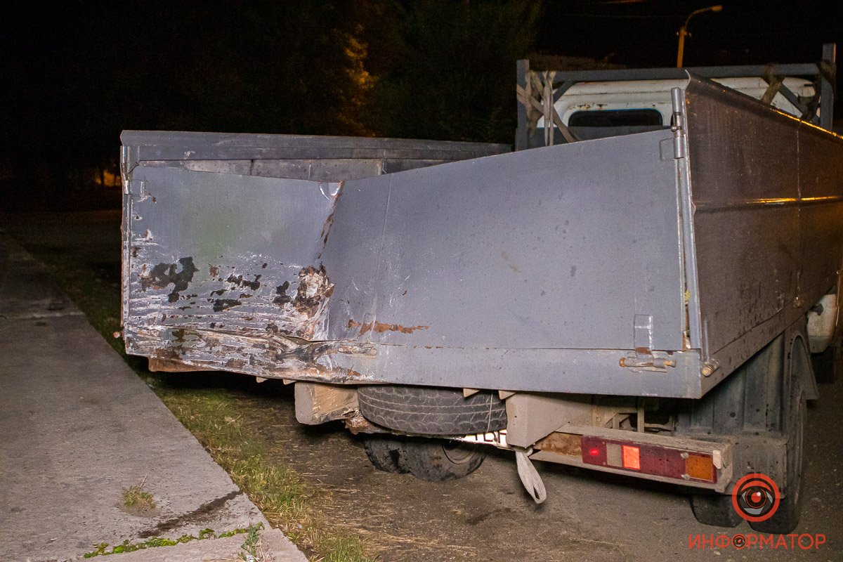 Вмятина на фургоне
