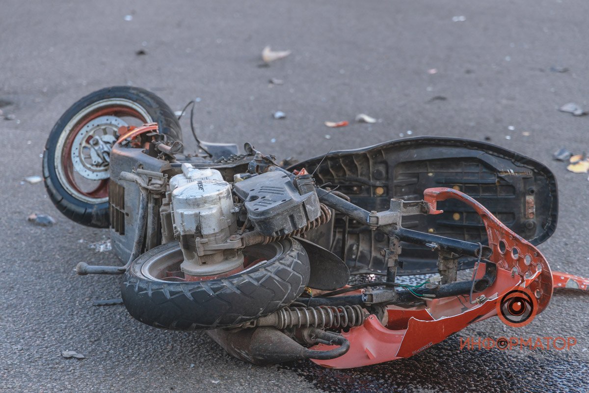 Мотоцикл ехал в сторону Калиновой