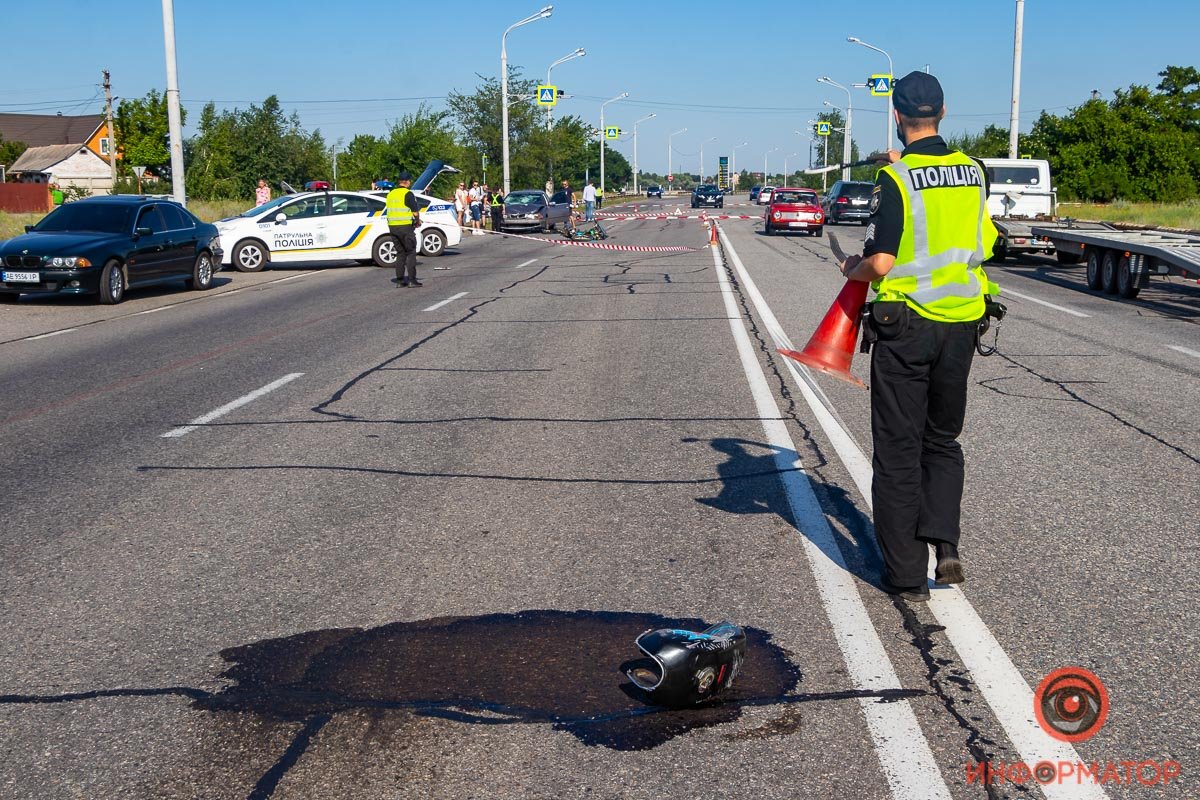 В Днепре на Полтавском шоссе BMW столкнулся с мотоциклом: мужчина умер на месте 8