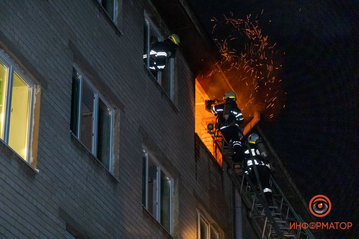 Горела комната на 5 этаже