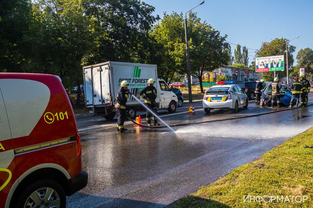 Авария произошла в районе 8:30 Авария произошла в районе 8:30