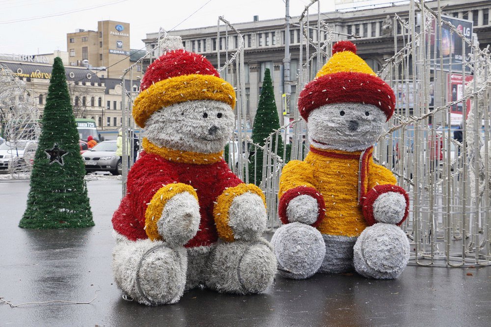 В центре Днепра установили новогоднюю елку (ФОТО) 5