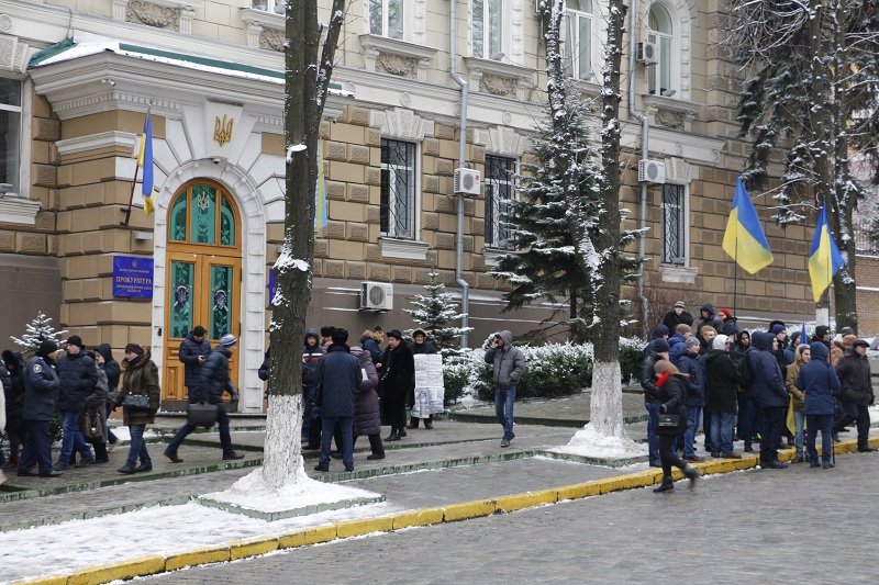 Почему митингующие перекрыли проспект Яворницкого (ФОТО, ВИДЕО) 1