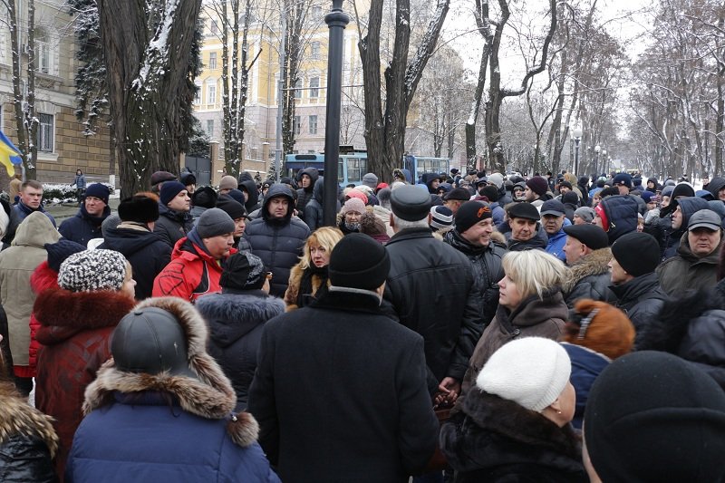 Почему митингующие перекрыли проспект Яворницкого (ФОТО, ВИДЕО) 2