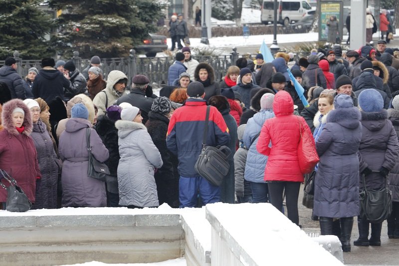 Почему митингующие перекрыли проспект Яворницкого (ФОТО, ВИДЕО) 13