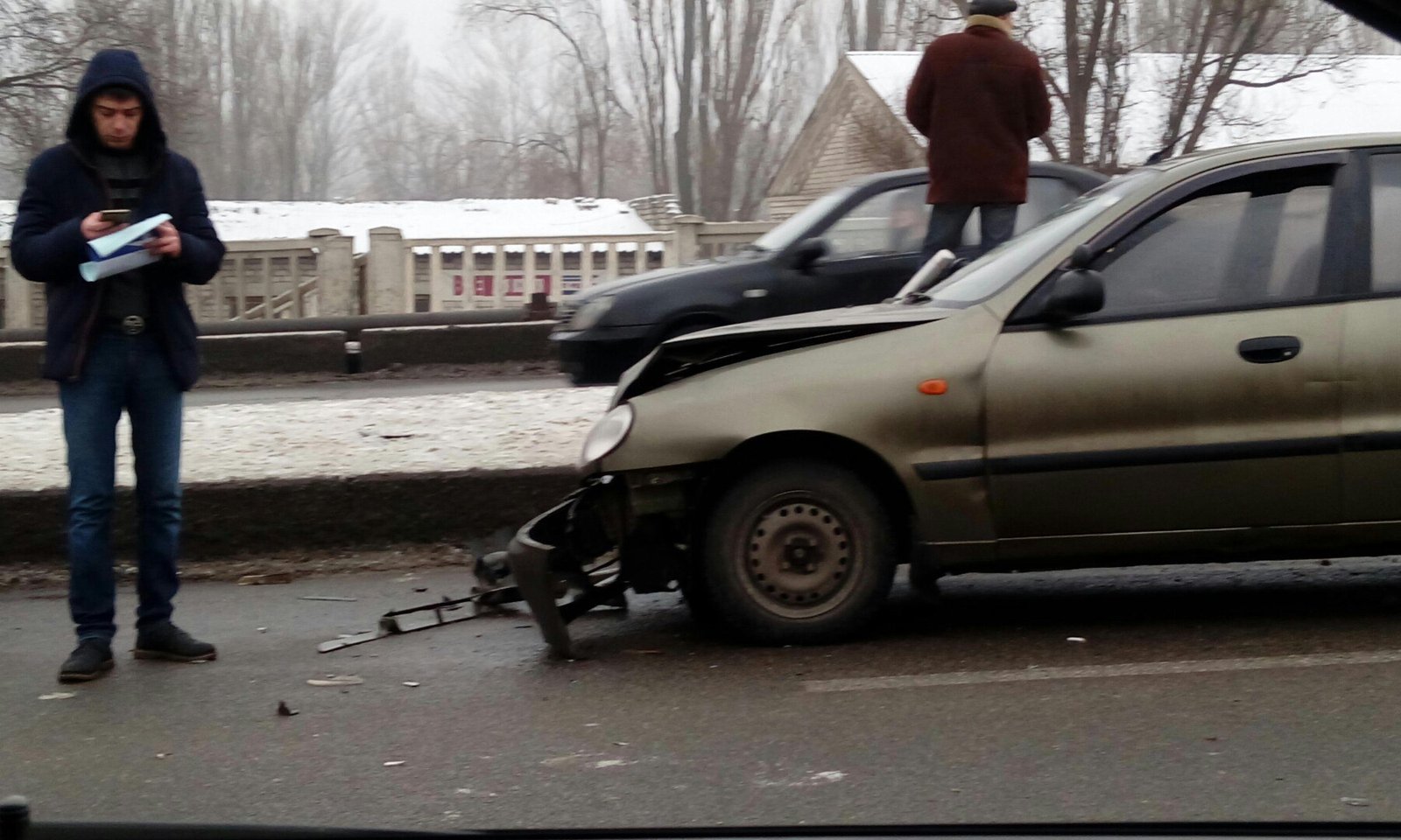 Серьезные ДТП на Слобожанском проспекте, в районе Нового моста и Нашей Правды: образовалась пробка (ФОТО) 9