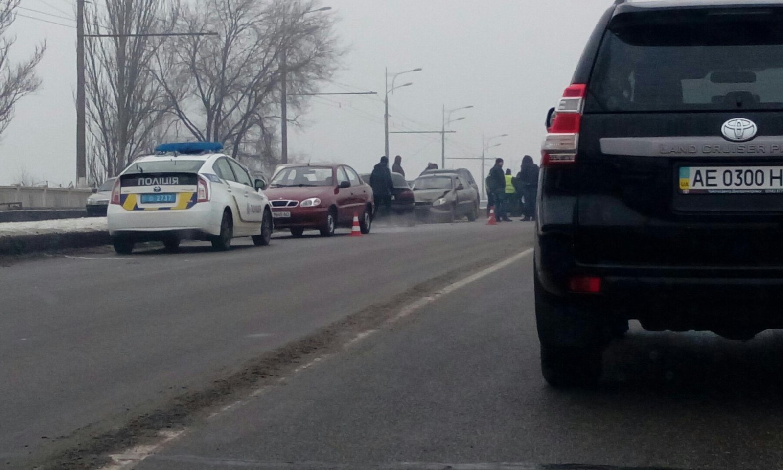 Серьезные ДТП на Слобожанском проспекте, в районе Нового моста и Нашей Правды: образовалась пробка (ФОТО) 16