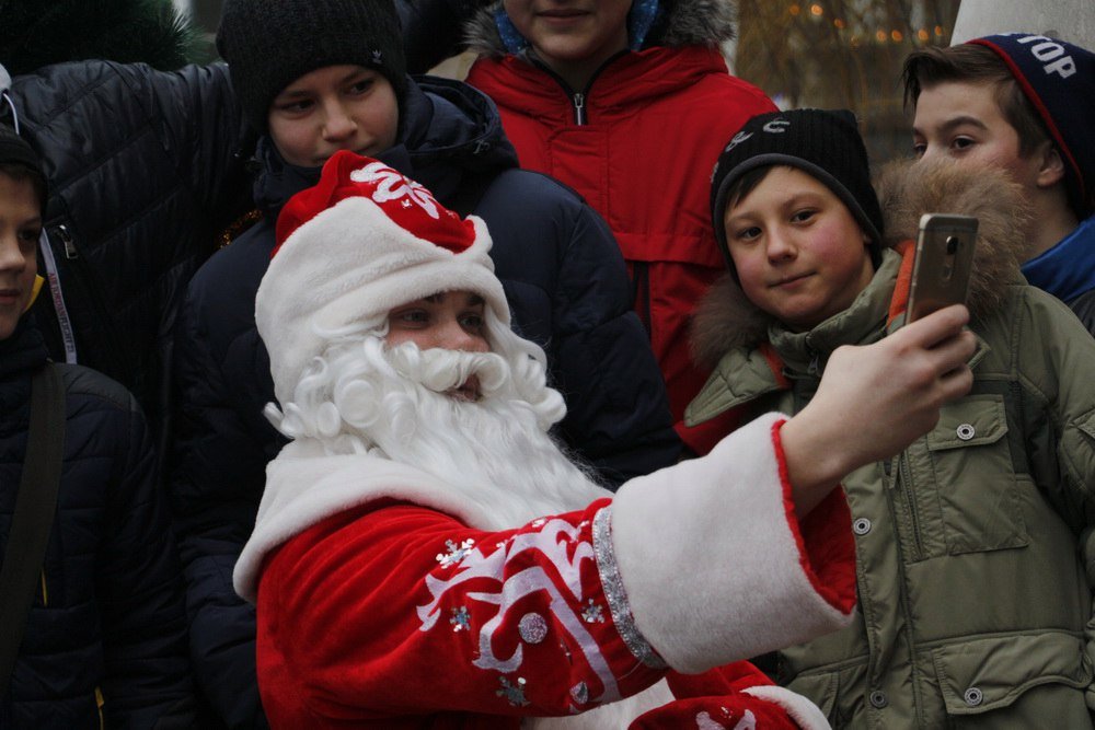 В Днепре появился зеленый кот-елка (ФОТО) 2