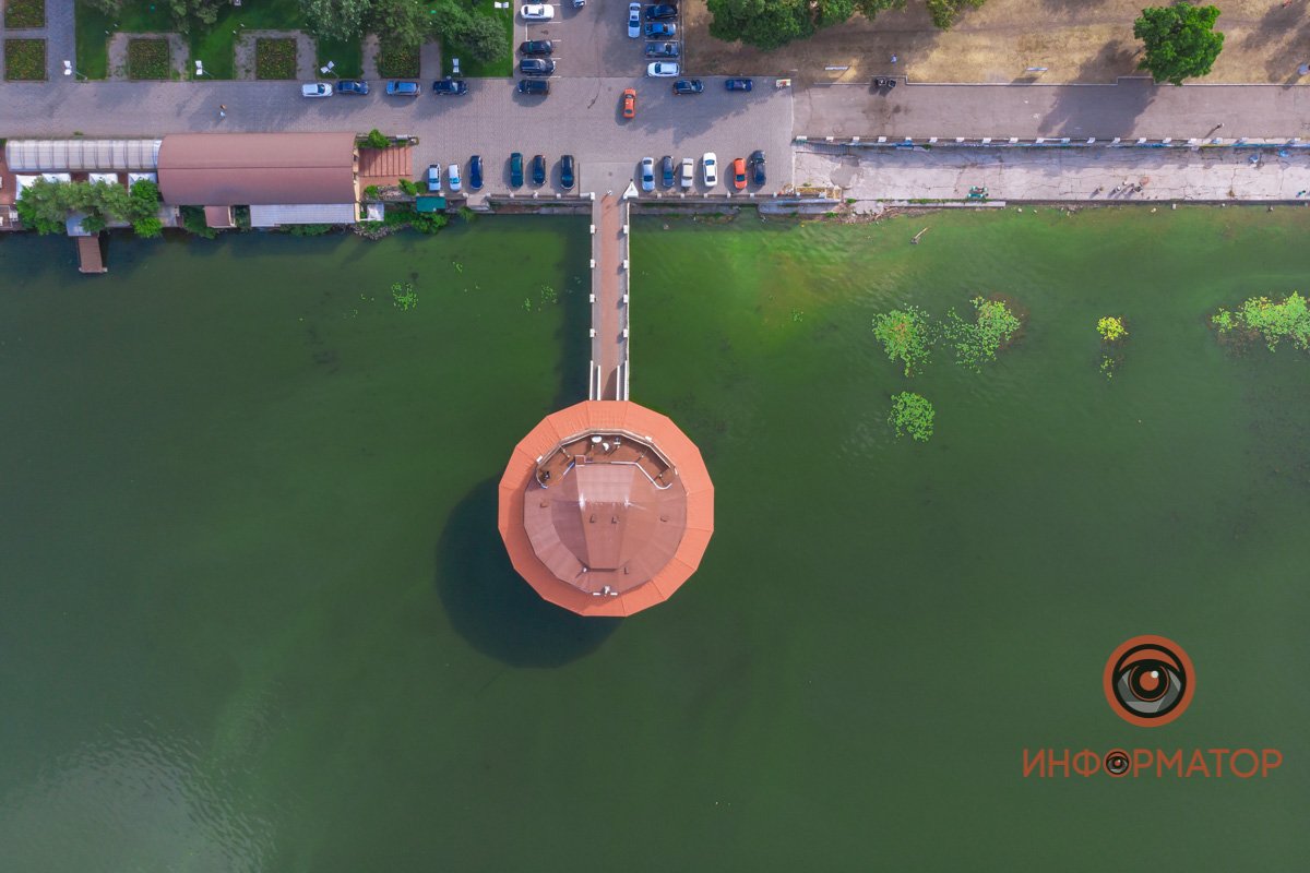 Река Днепр зацвела и покрылась пеной 17