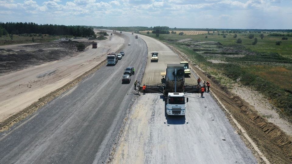 Как идет строительство автотрассы Днепр-Решетиловка-Киев 1