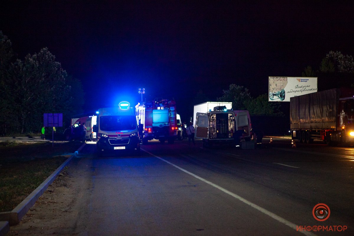 Авария произошла примерно в 23:00