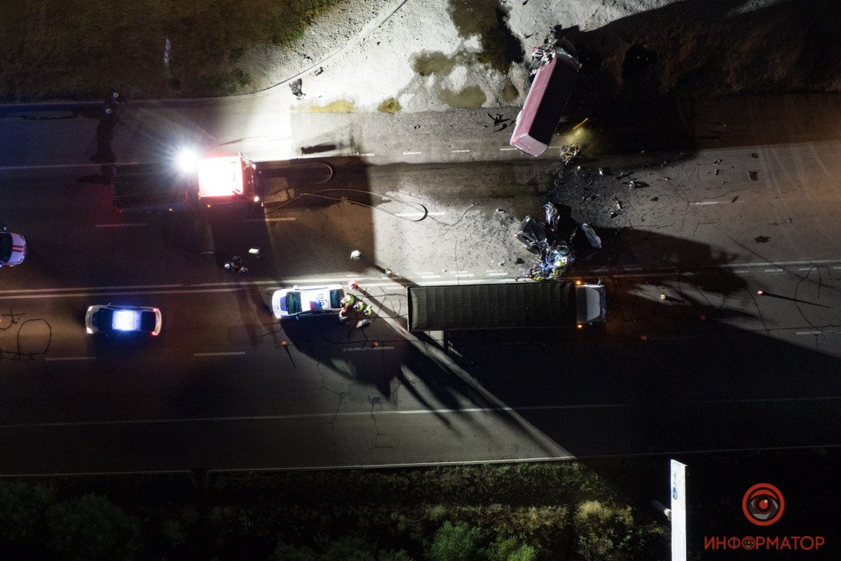 Авария произошла возле заправки UPG.