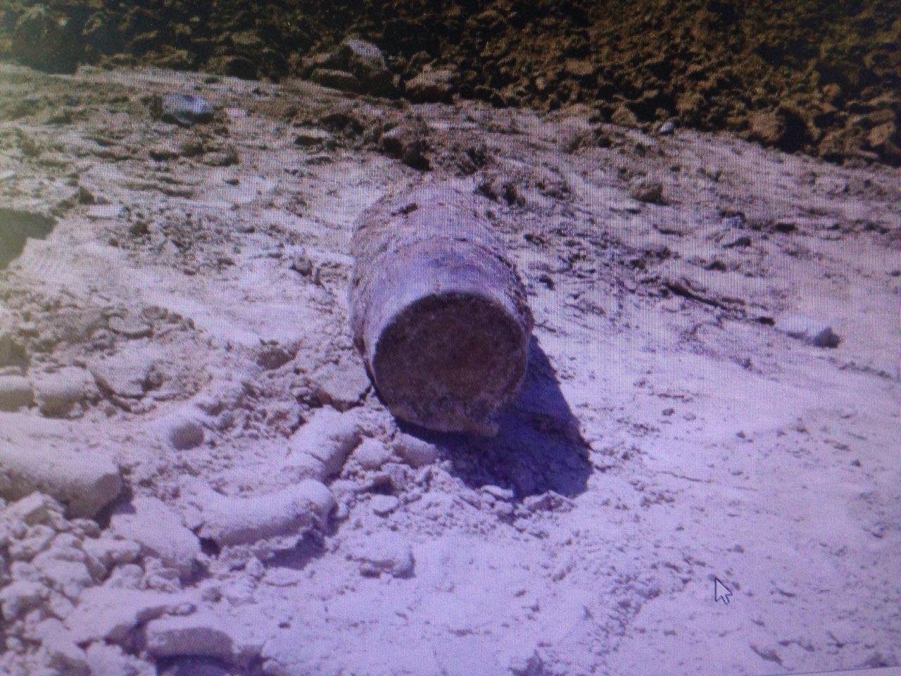 В Слобожанском на стройке нашли устаревший снаряд 1