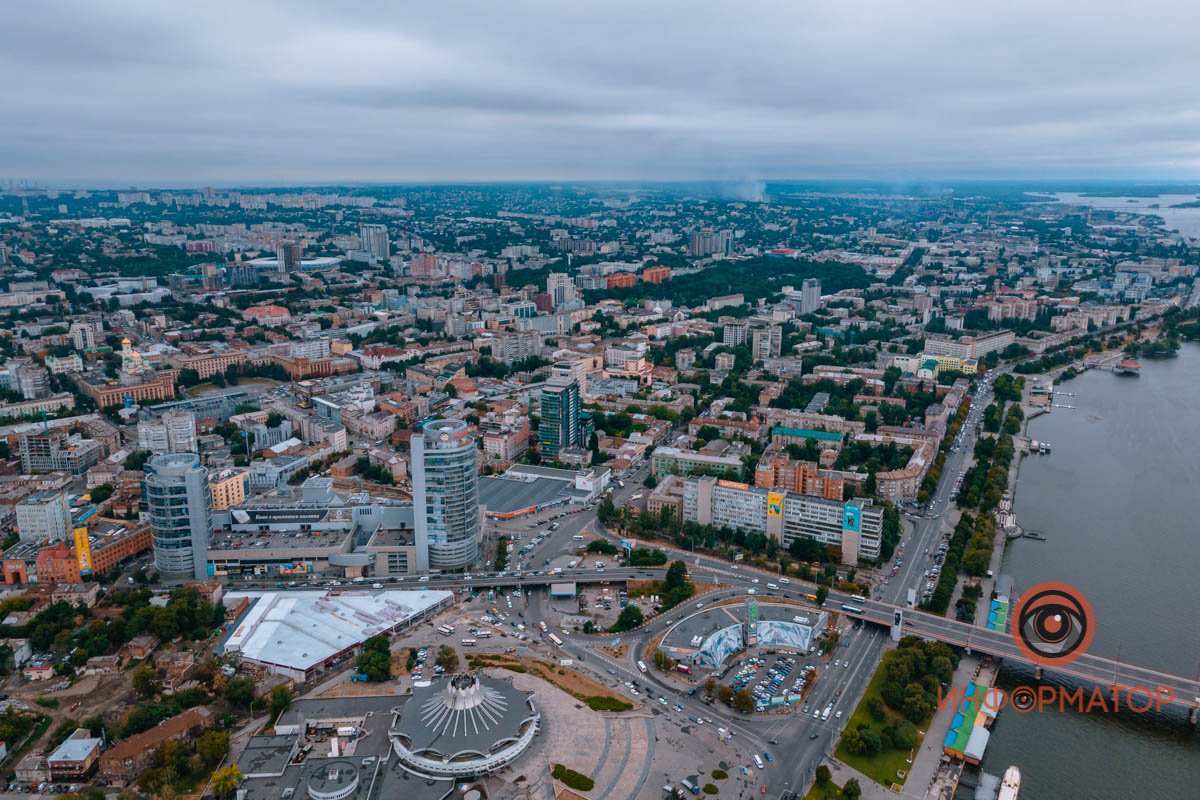 Пасмурный Днепр: как выглядит город в серых тонах июля 22