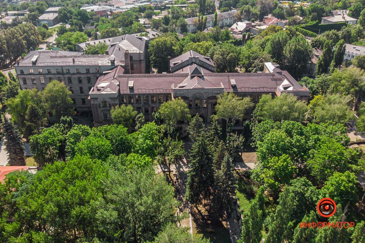 Как в Днепре выглядит Морфологический корпус медакадемии с высоты 3