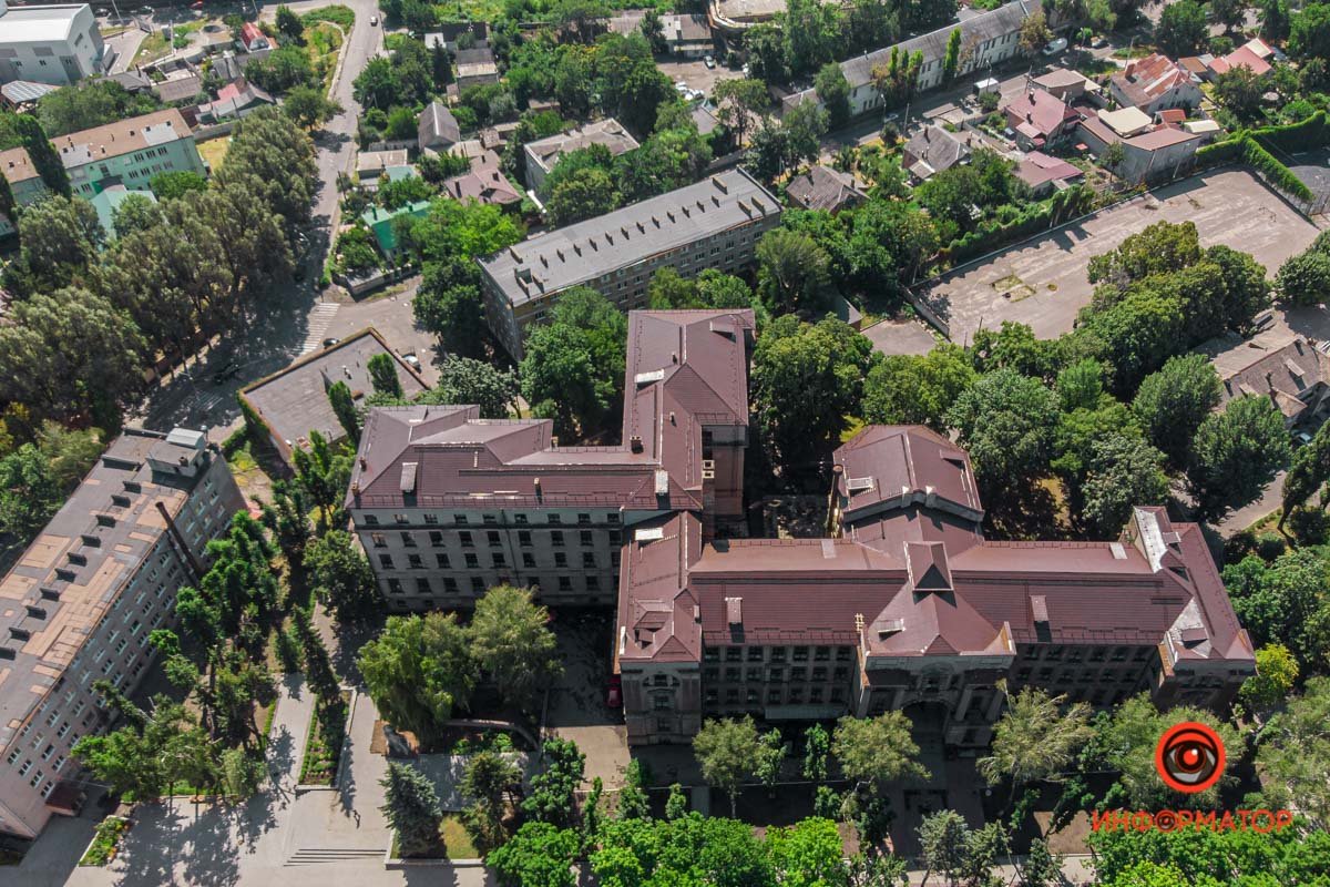 Как в Днепре выглядит Морфологический корпус медакадемии с высоты 8