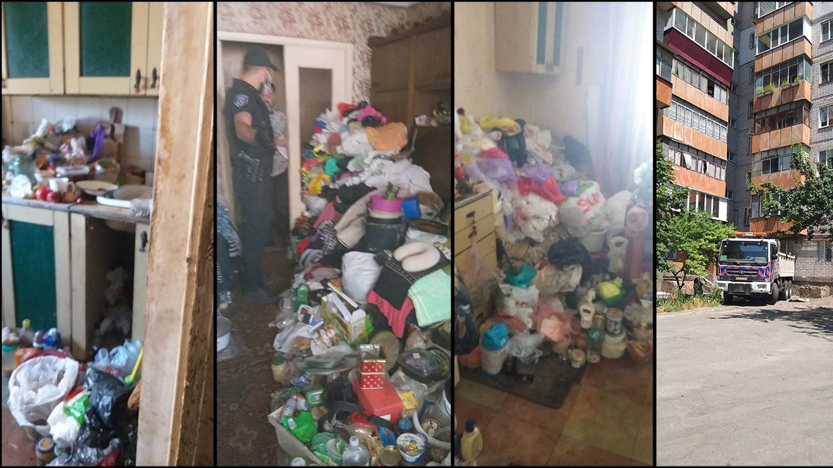 В Днепре на Савкина женщина три года превращала квартиру в помойку 1