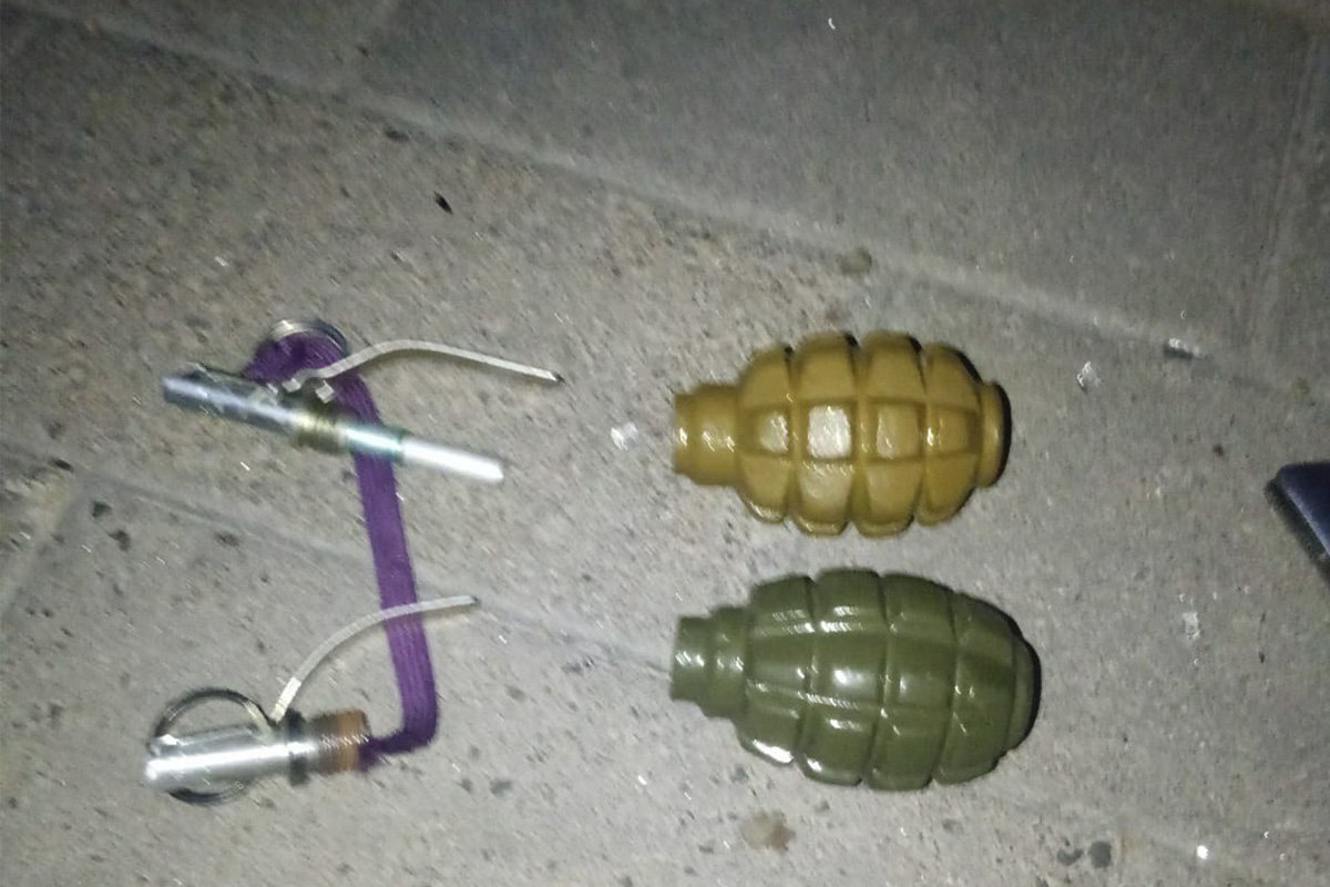 У злоумышленника нашли боевые гранаты У злоумышленника нашли боевые гранаты