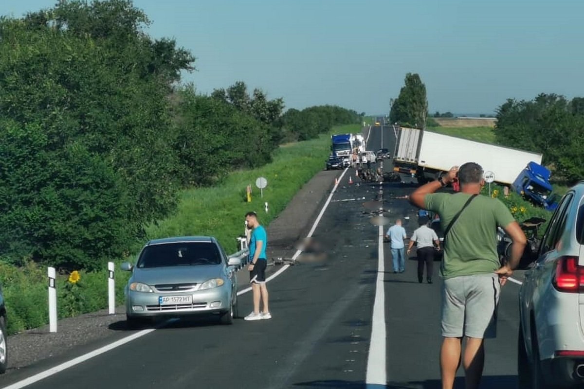 На трассе под Запорожьем BMW влетел в грузовик: четверо погибших - из Днепра и области 4