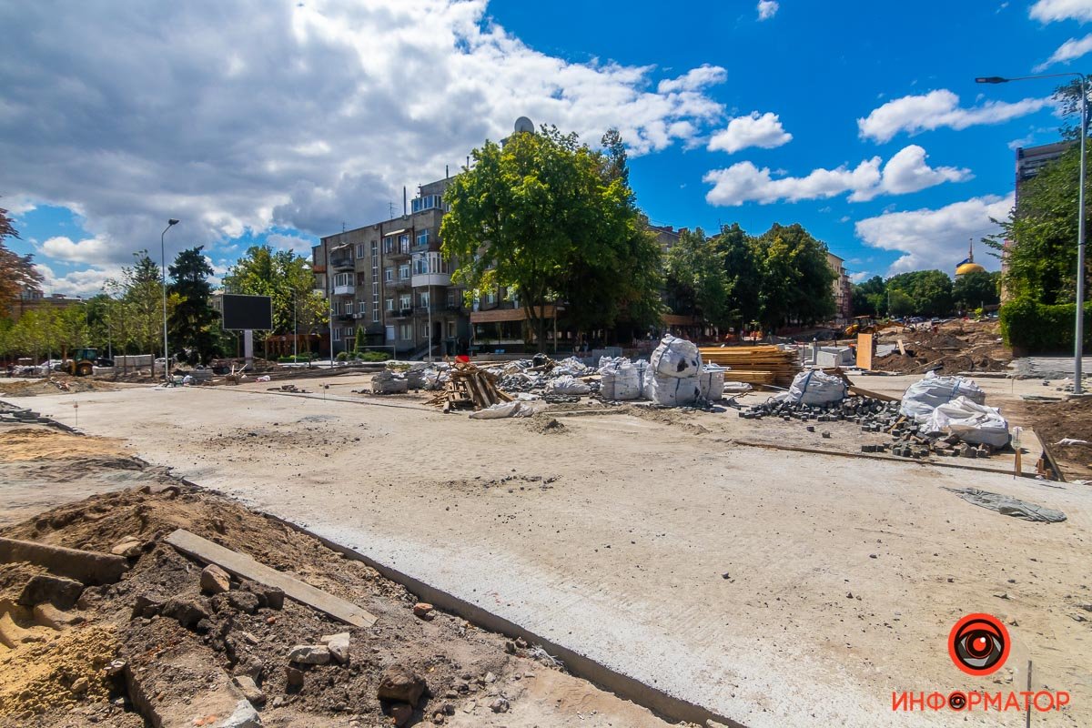 Бетонное основание под брусчатку