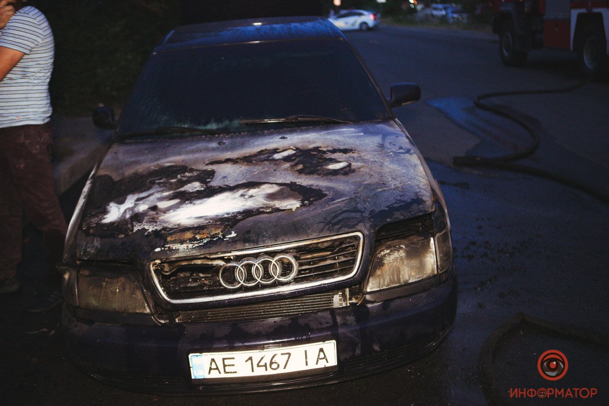 Машина загорелась на ходу