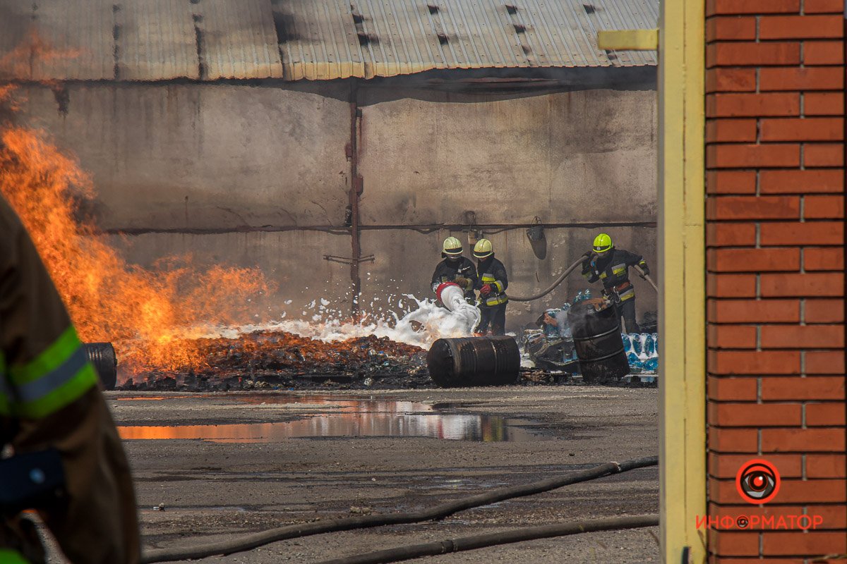 Дым было видно из разных точек города