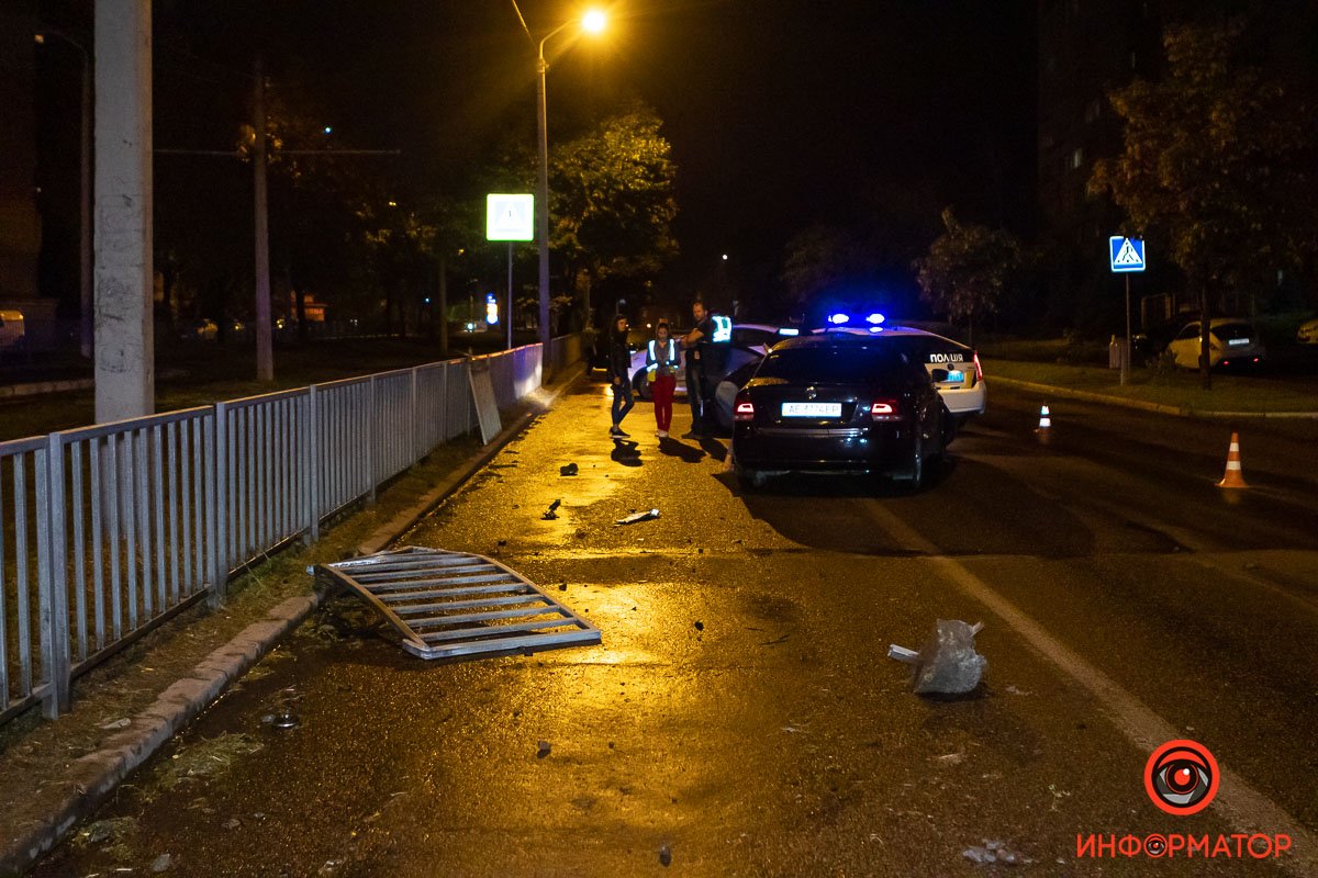 ДТП случилось внизу Рабочей, на полосе в направлении Криворожской