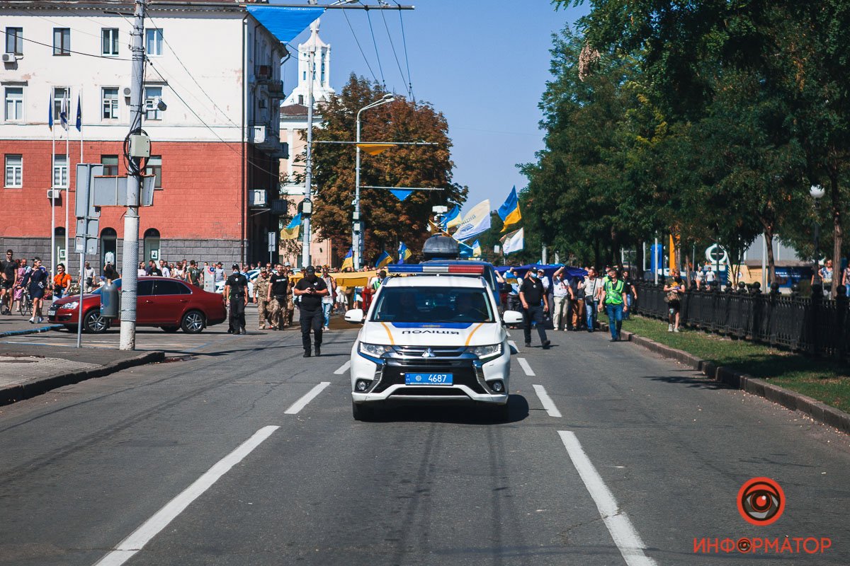 Полиция обеспечивала безопасность