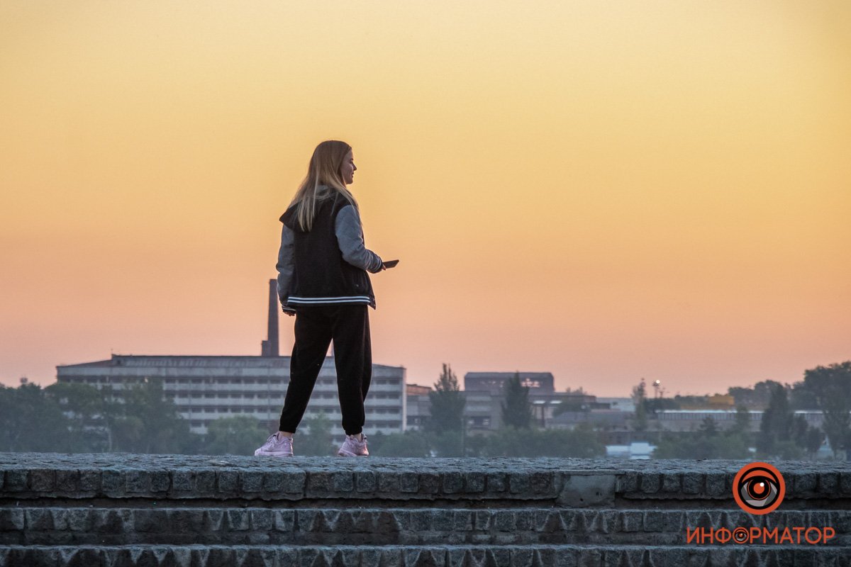 Хорошо видно рассвет