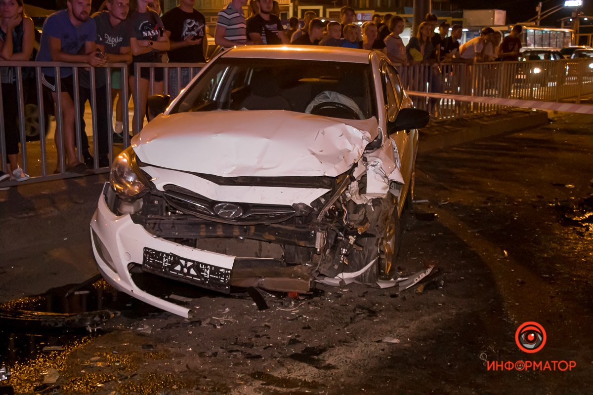 Hyundai не смог избежать столкновения