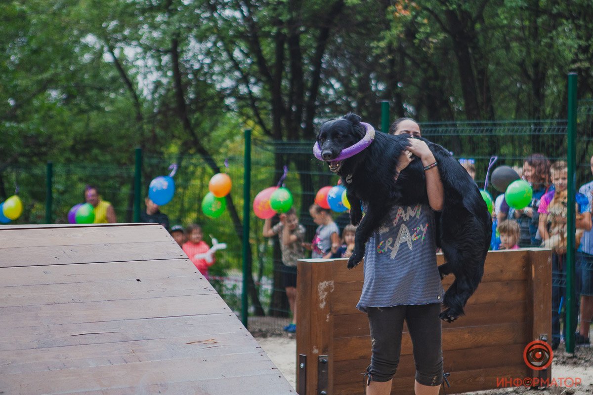 Овчарка Хельга также осталась довольна