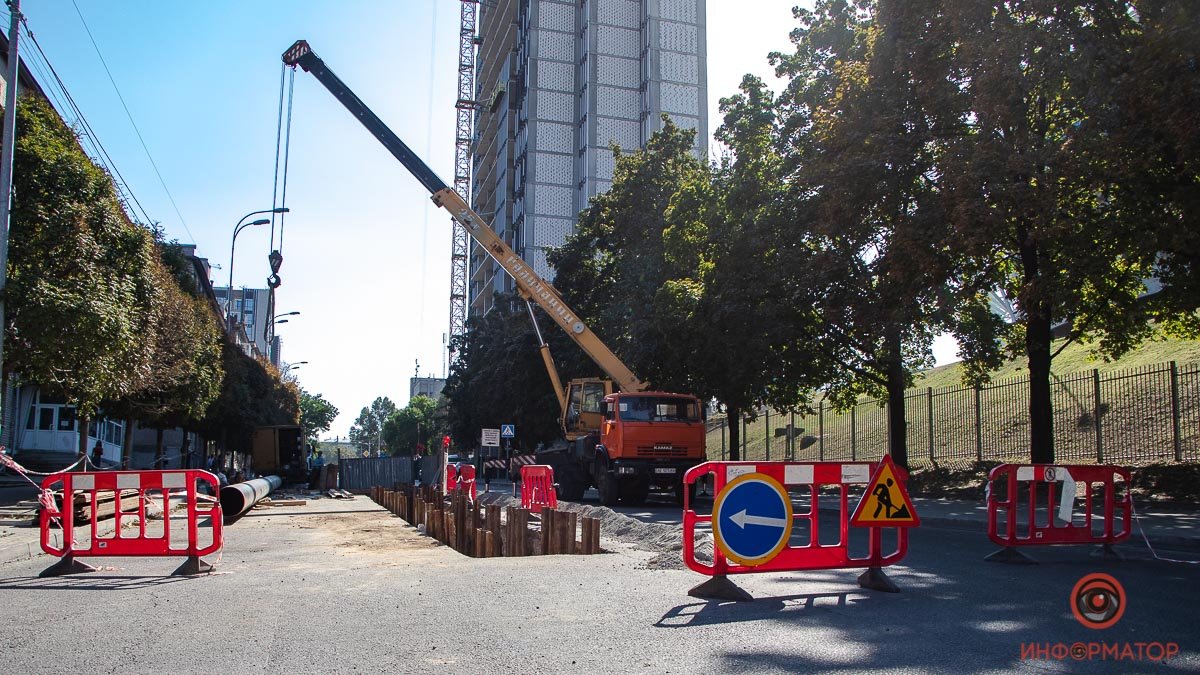 В Днепре перекрыли улицу возле «Днепр-Арены»