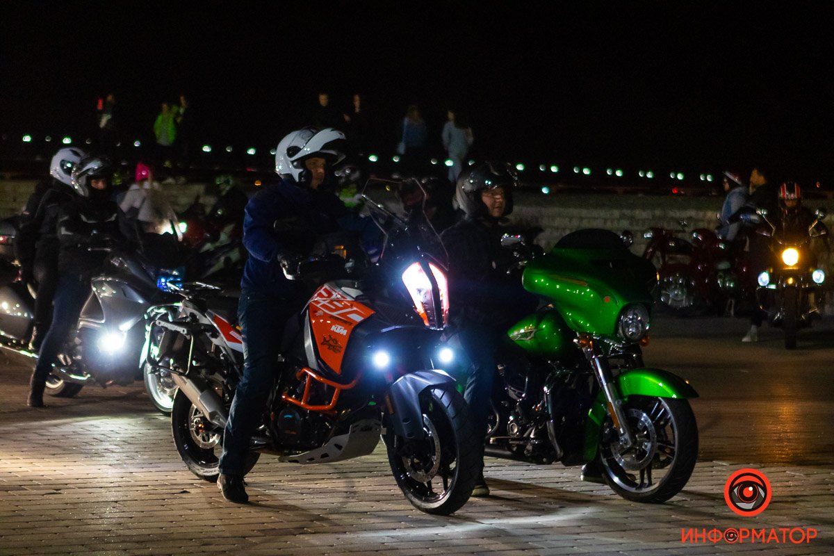 Байкеры Днепра организовали мотопробег