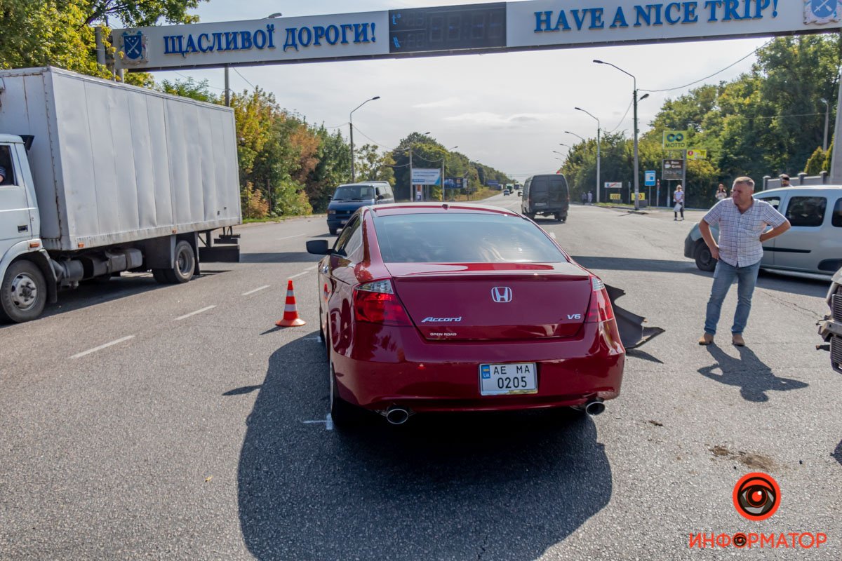 Honda находилась на главной Honda находилась на главной