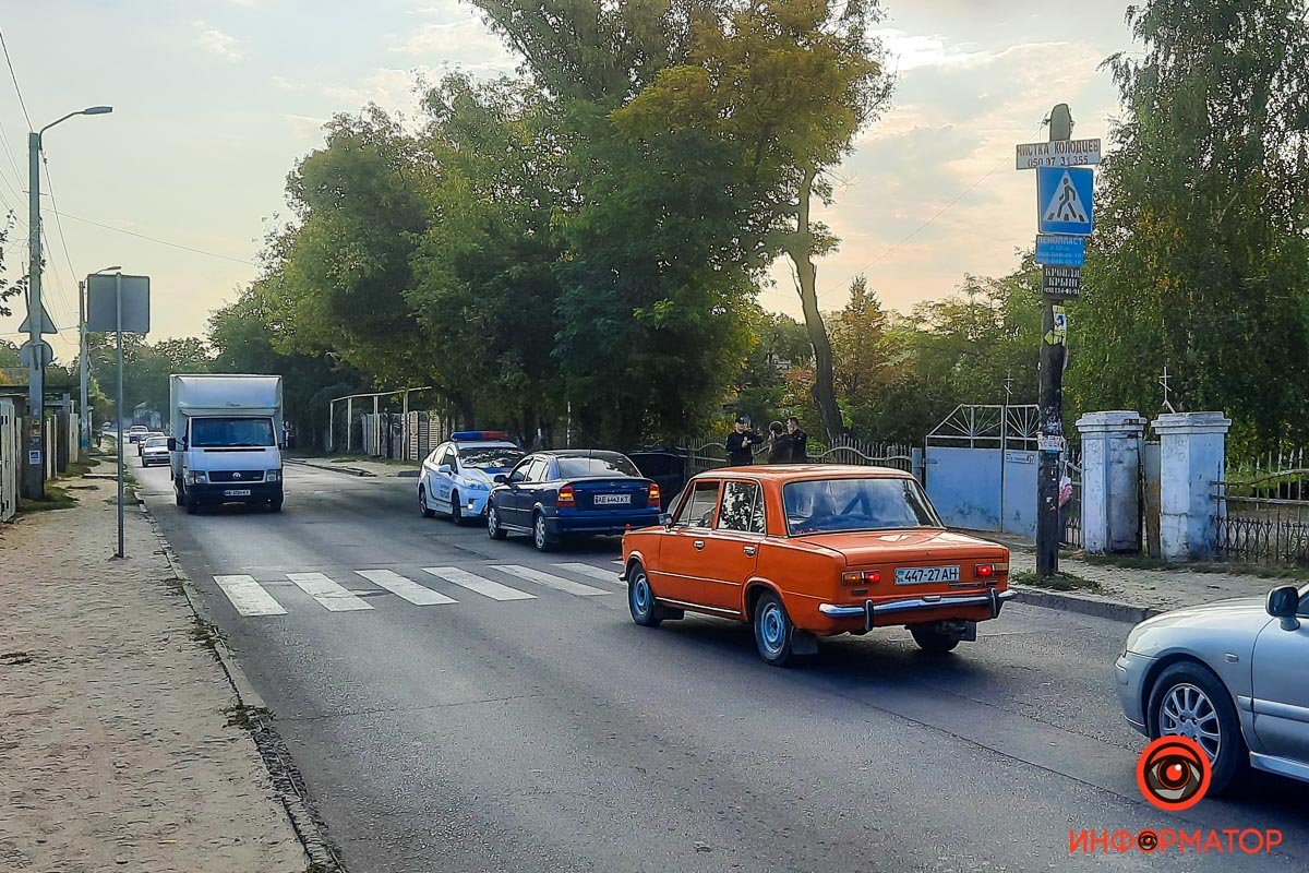 Из-за аварии собралась пробка