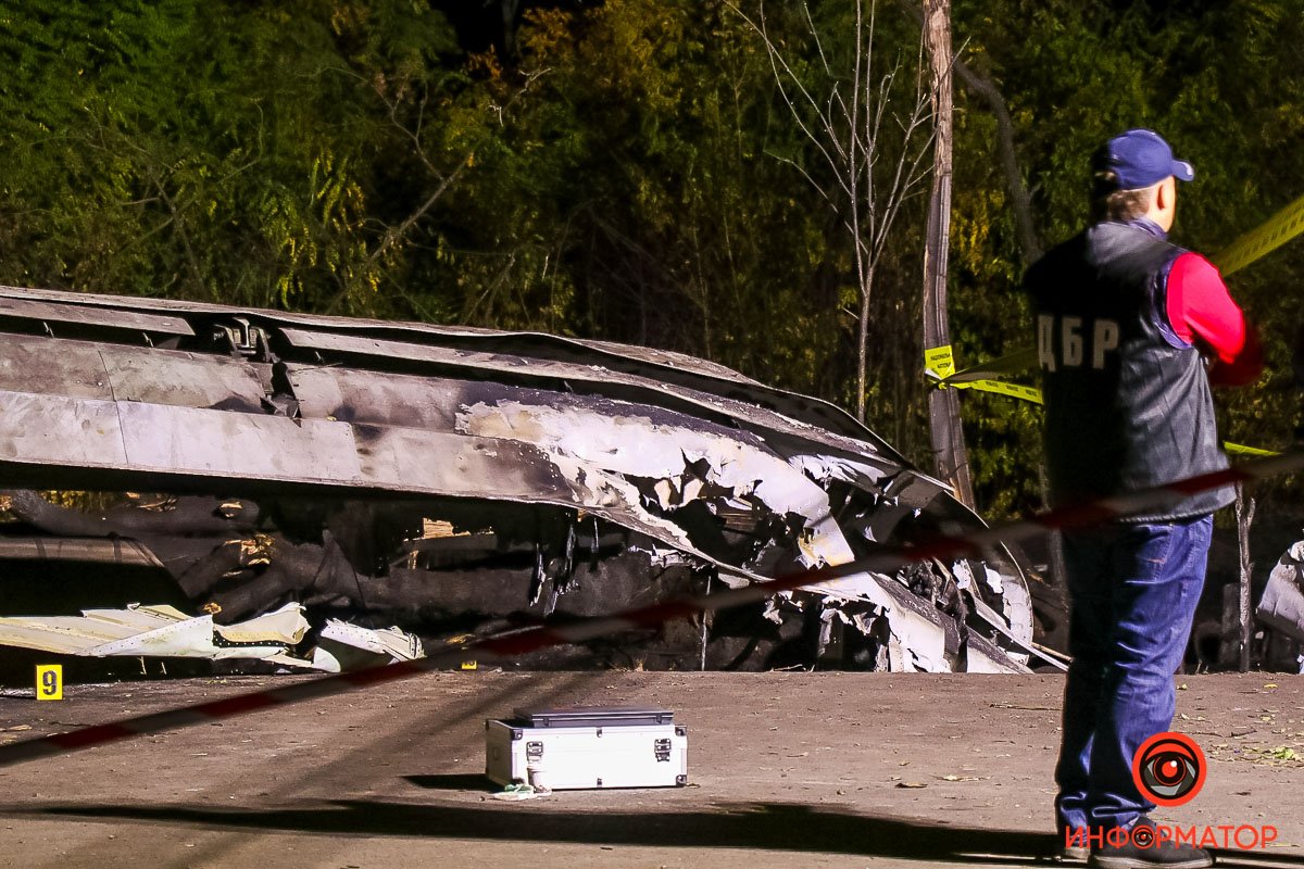 Район катастрофы оцепили полицейские