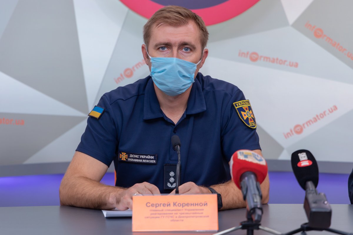 Сергей Коренной, главный специалист Управления реагирования на чрезвычайные ситуации ГУ ГСЧС в Днепропетровской области