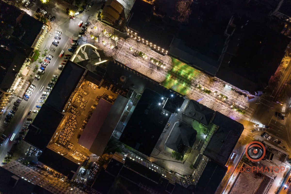 Вид сверху на Бульвар искусств на Короленко Вид сверху на Бульвар искусств на Короленко